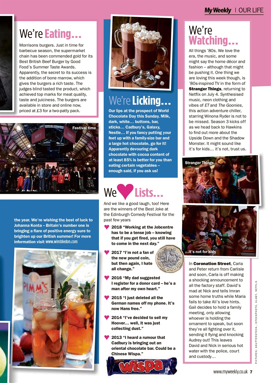 My Weekly Preview Pages