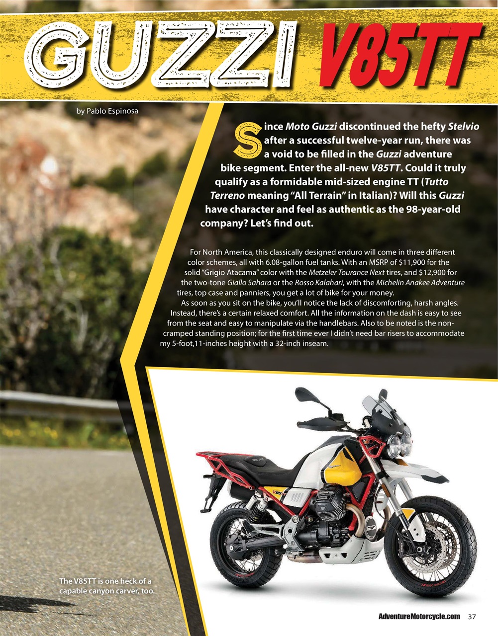 Adventure Motorcycle Preview Pages
