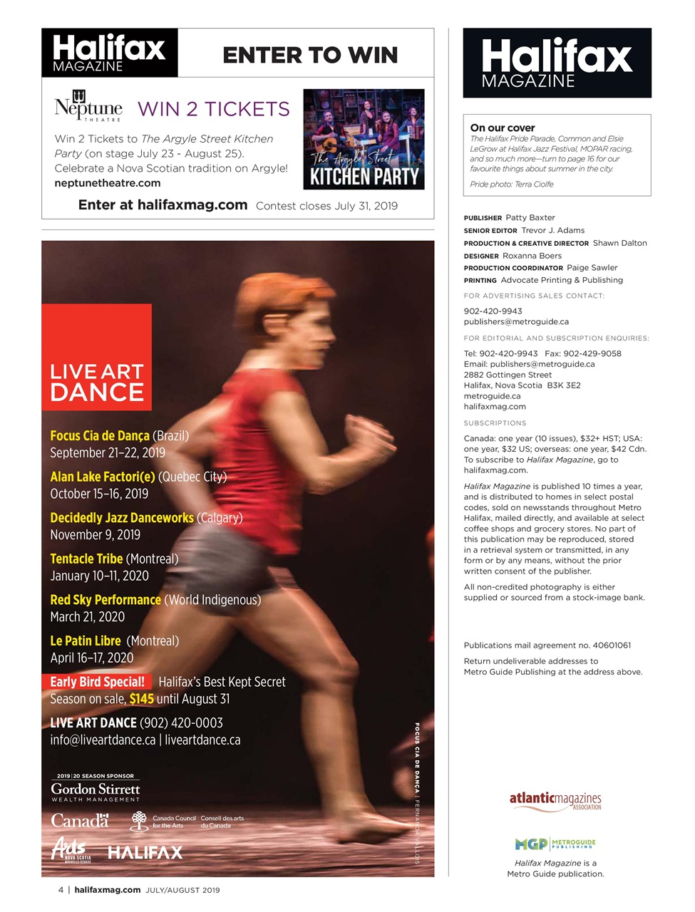 Halifax Magazine Preview Pages