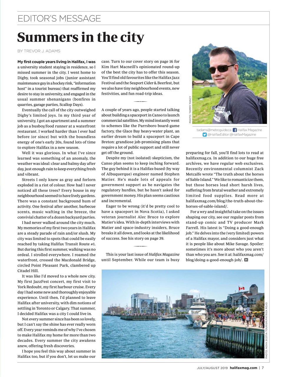 Halifax Magazine Preview Pages