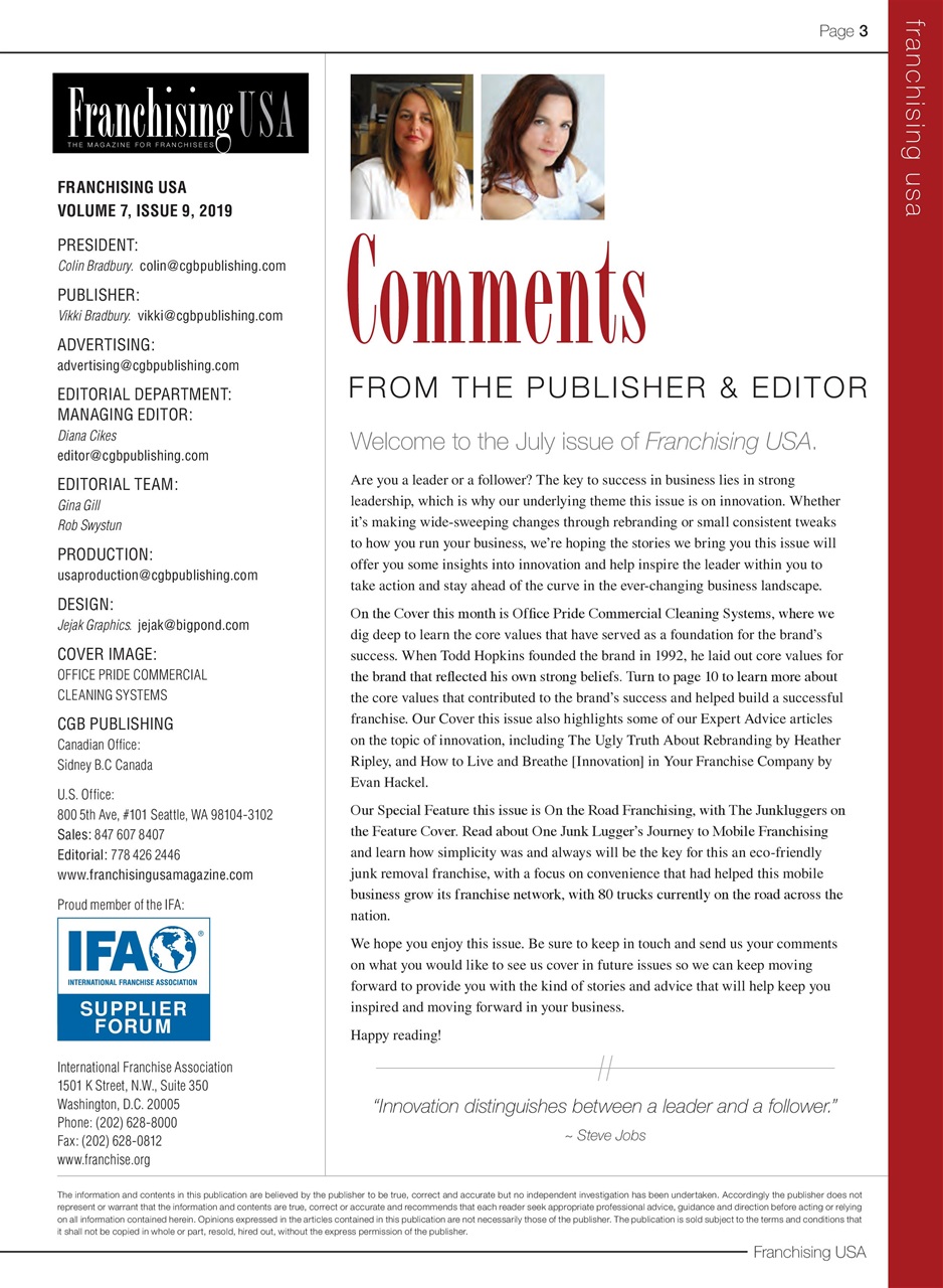 Franchising USA Preview Pages