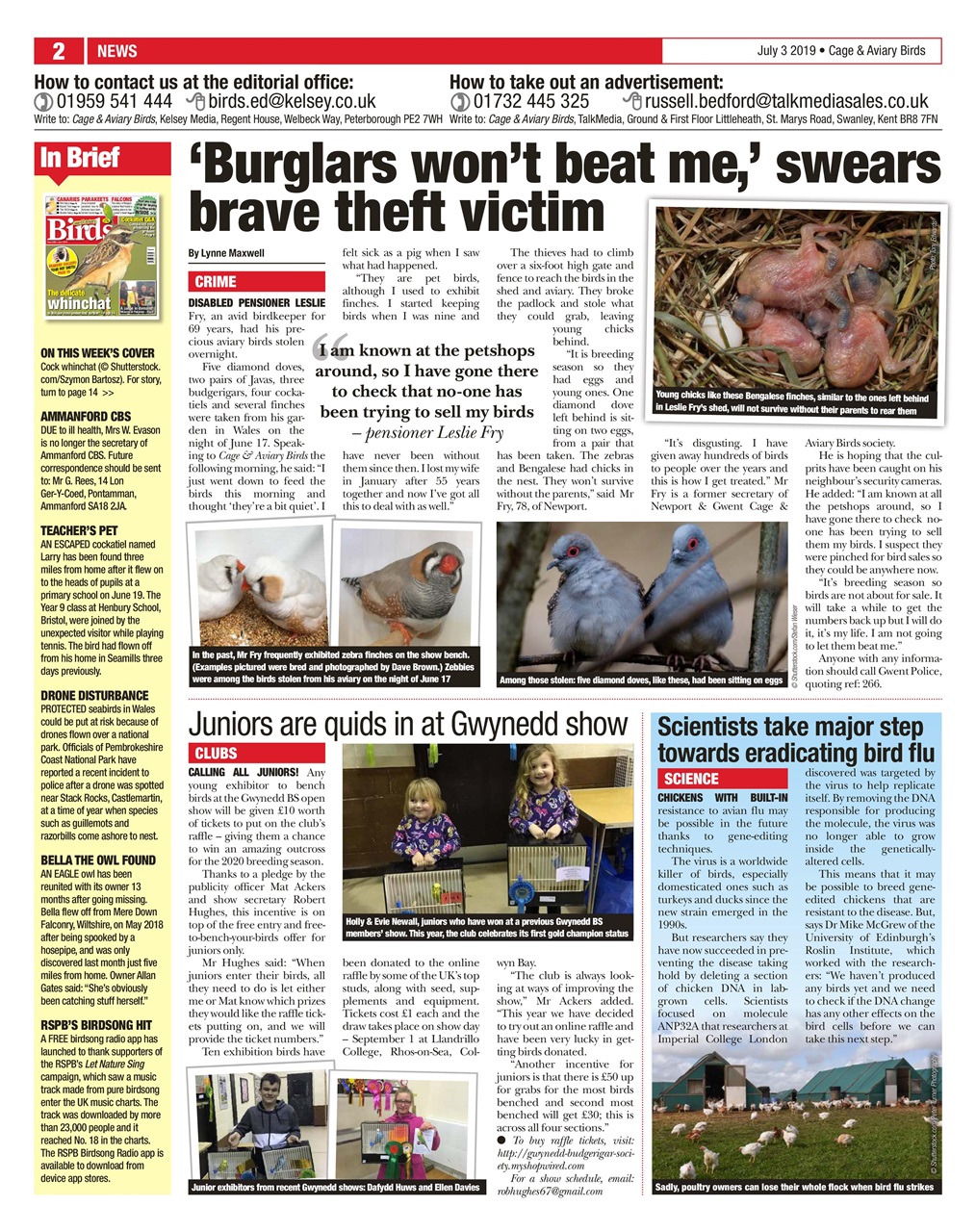 Cage & Aviary Birds Preview Pages