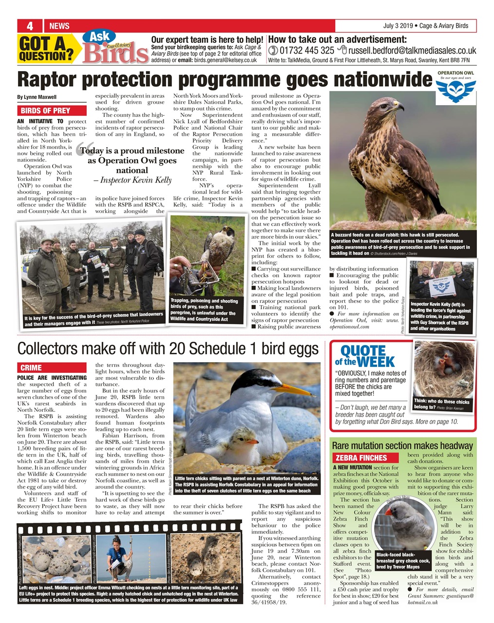 Cage & Aviary Birds Preview Pages
