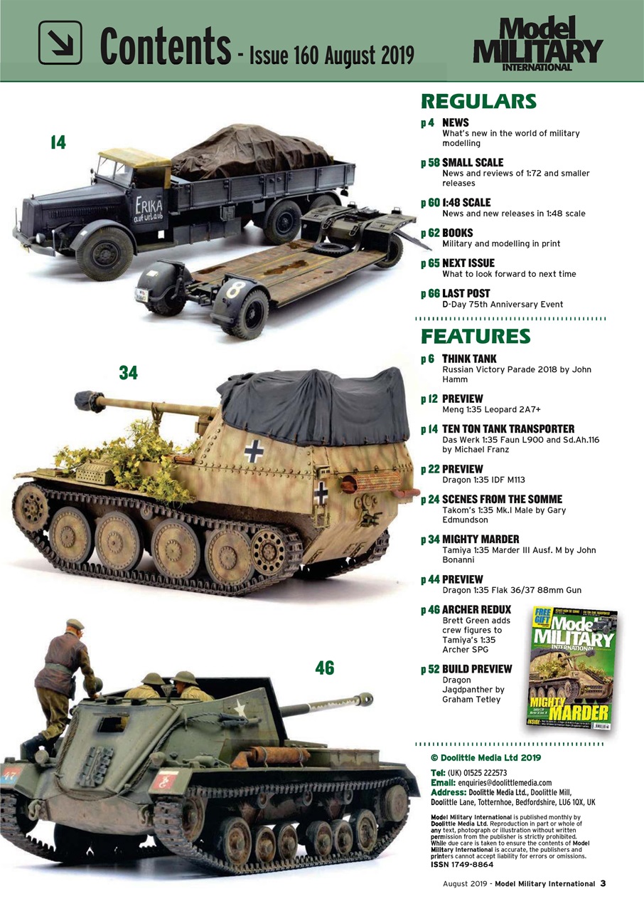 Military Modelling International Magazine Preview Pages