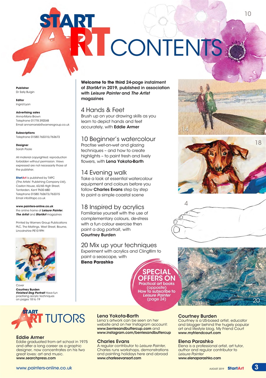 Start Art Preview Pages