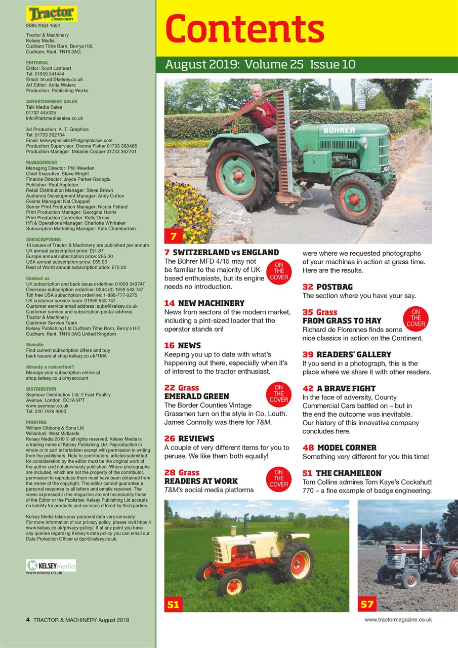 Tractor & Machinery Preview Pages
