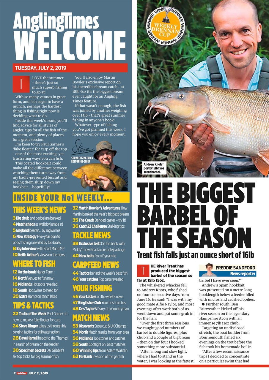 Angling Times Preview Pages