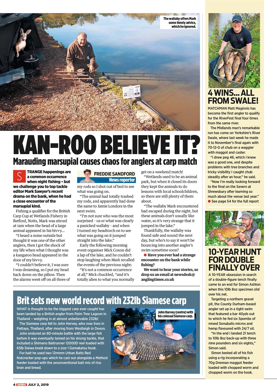 Angling Times Preview Pages