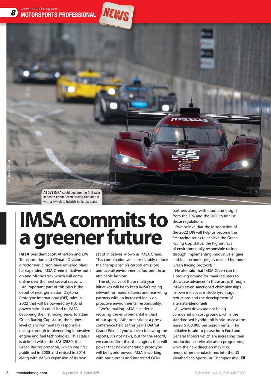 Race Tech Preview Pages