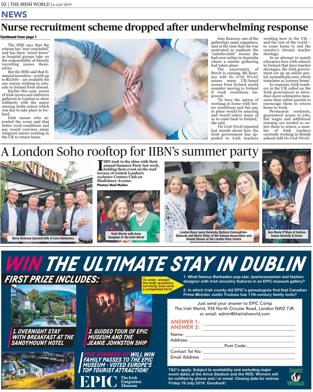 Irish World Preview Pages