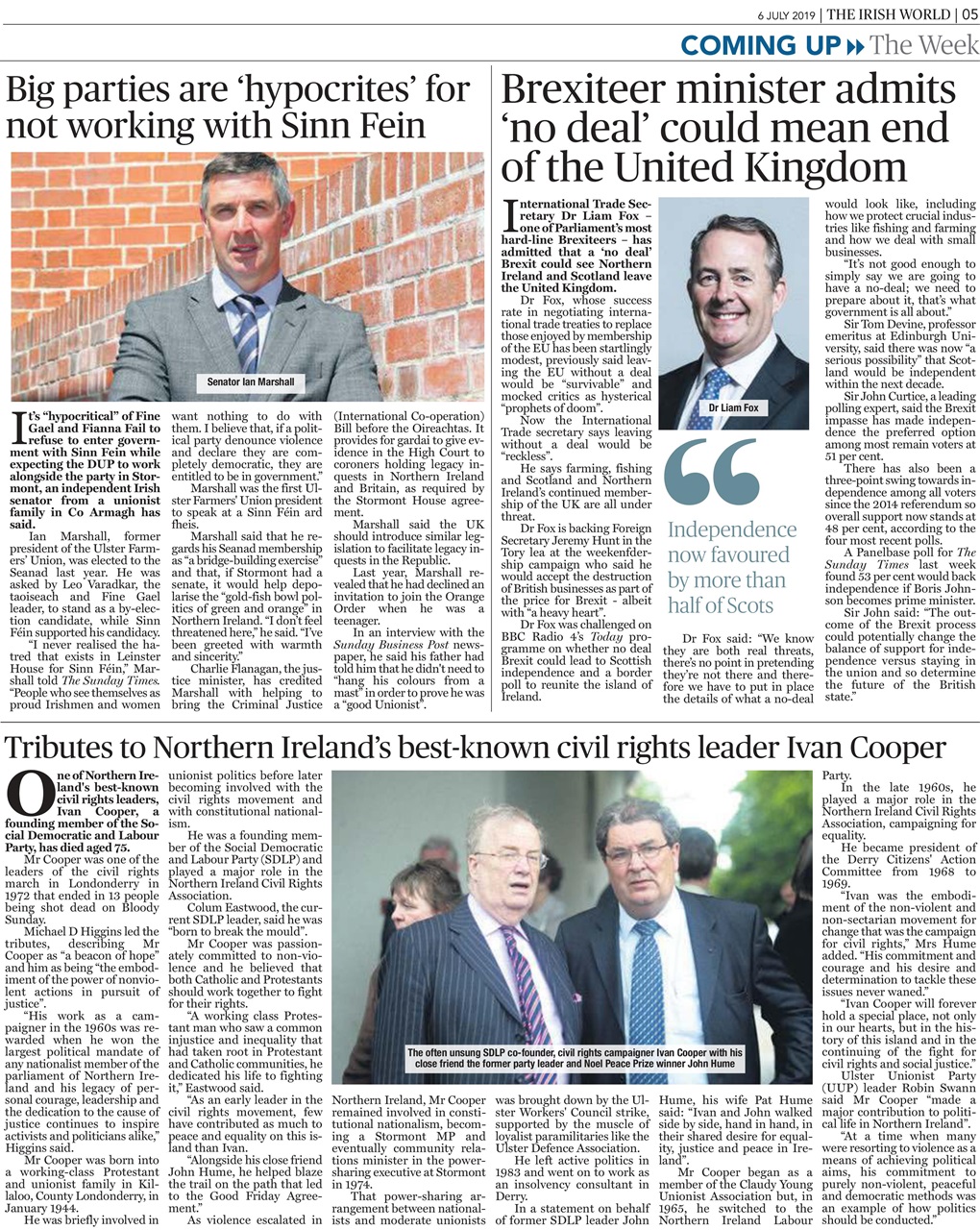 Irish World Preview Pages