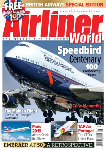 Airliner World issue  August 2019