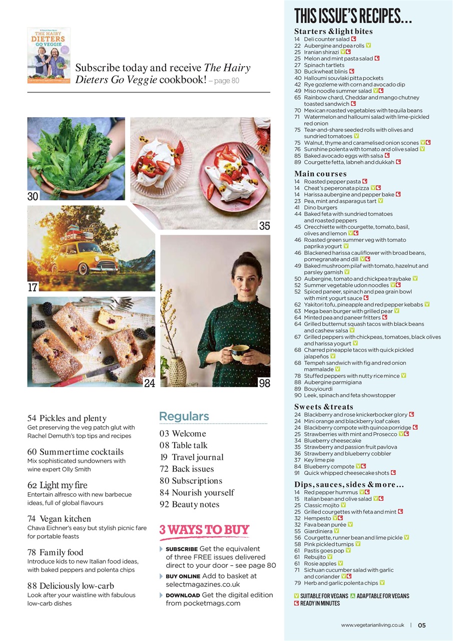 Vegetarian Living Preview Pages