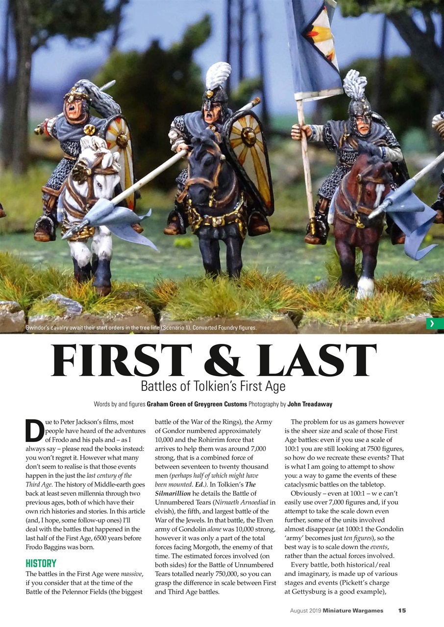Miniature Wargames Preview Pages