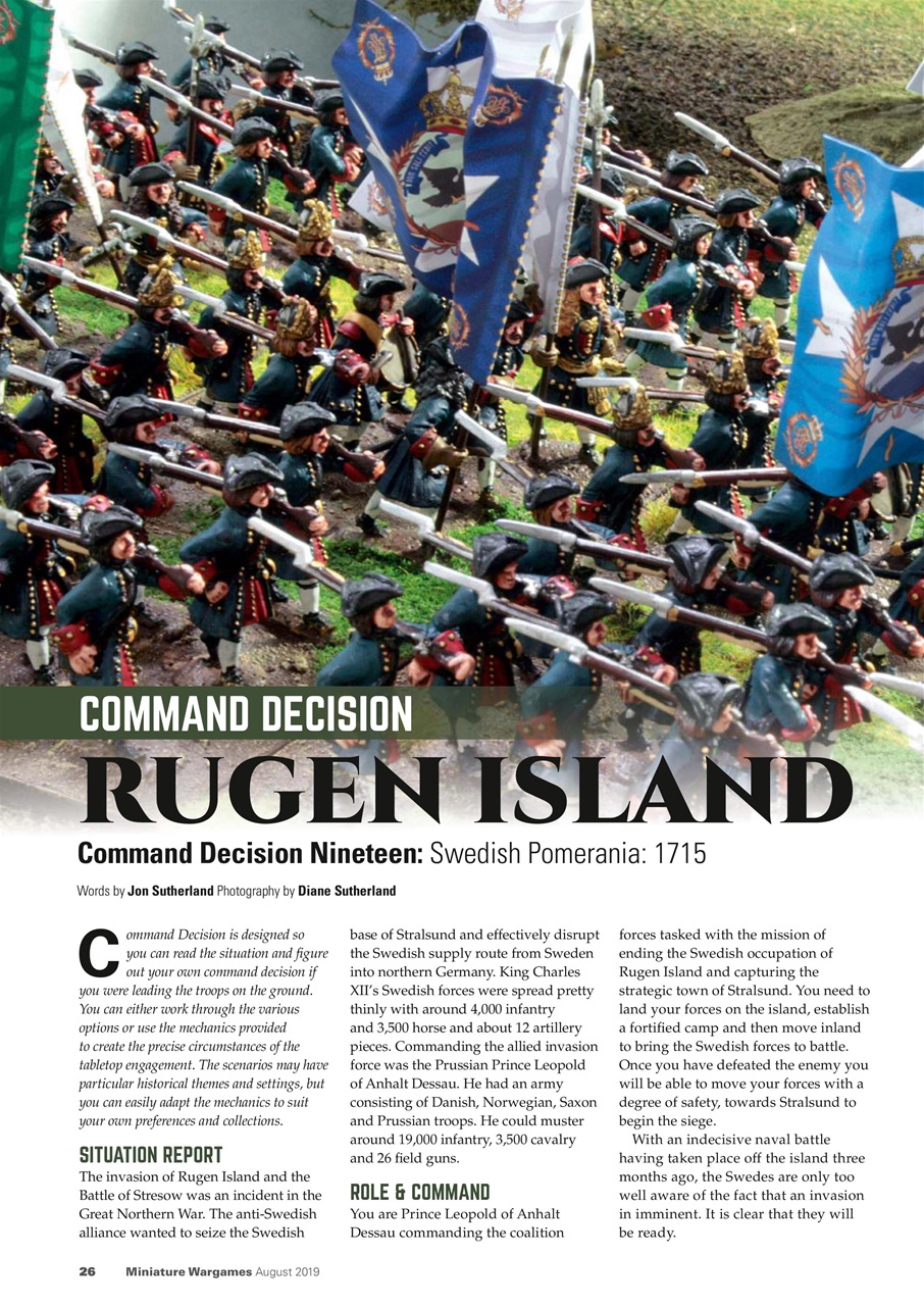 Miniature Wargames Preview Pages