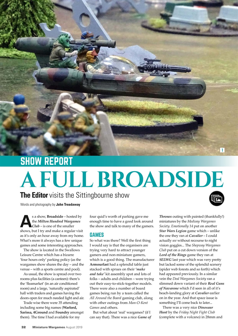 Miniature Wargames Preview Pages