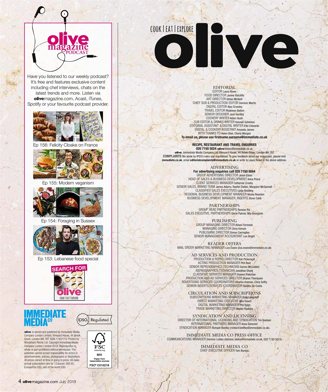 Olive Magazine Preview Pages