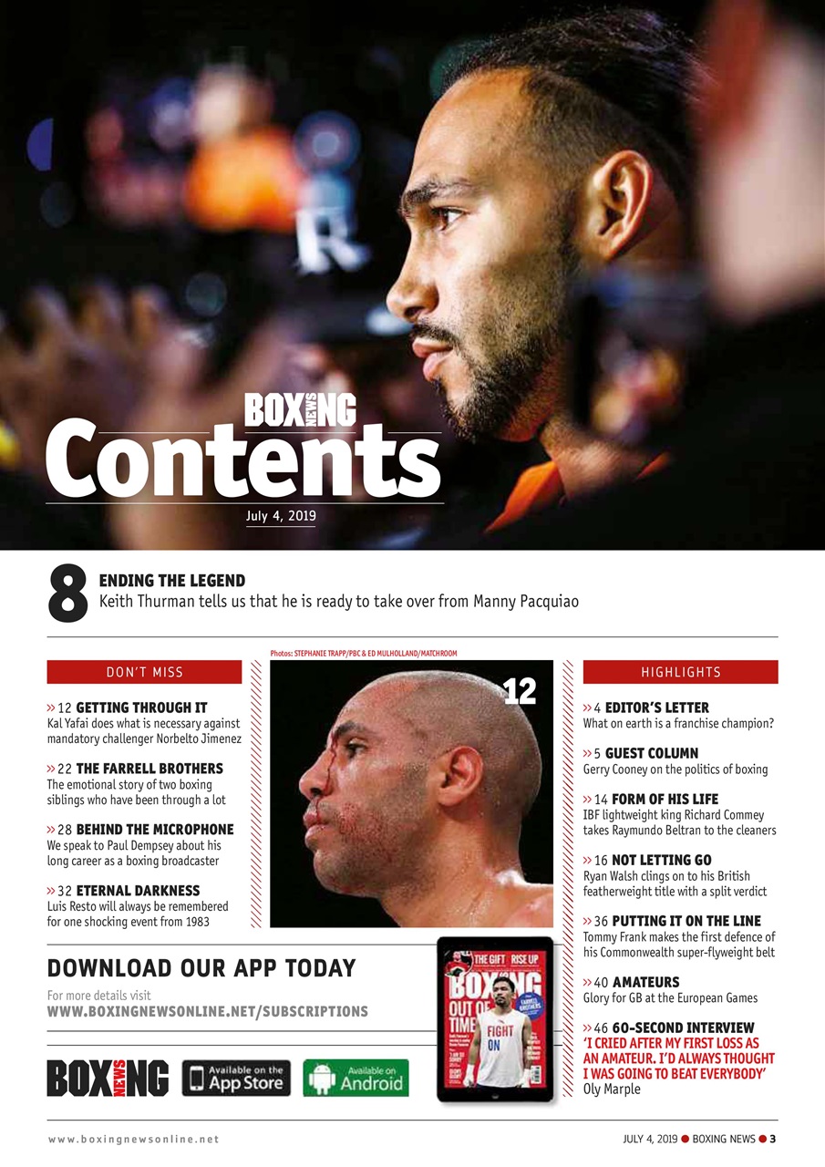 Boxing News Preview Pages
