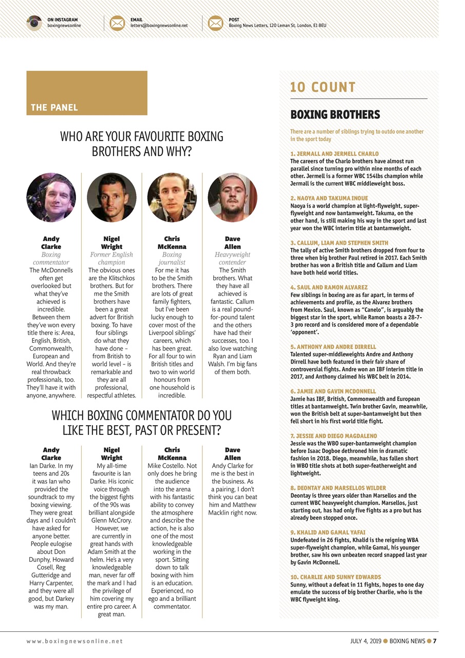 Boxing News Preview Pages