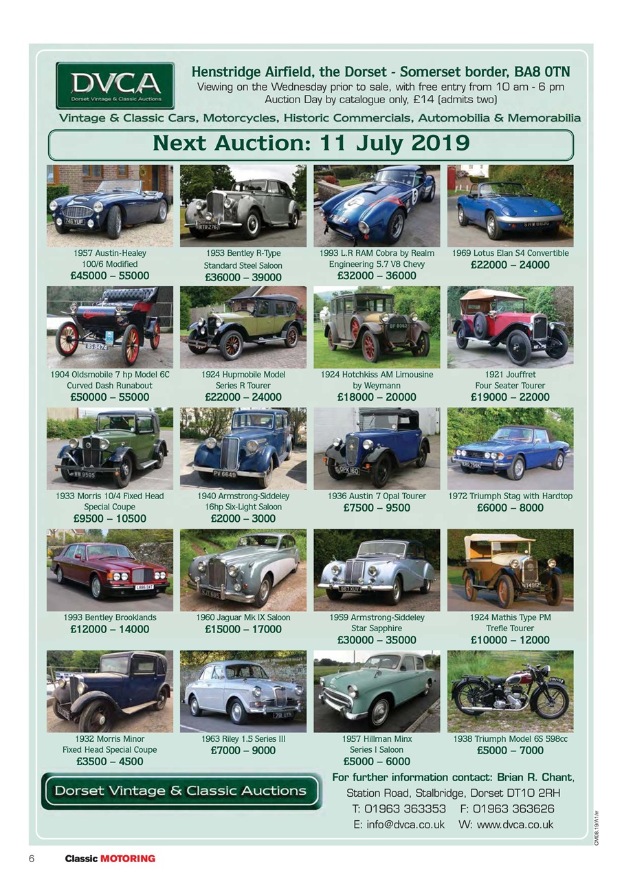 Classic Motoring Preview Pages