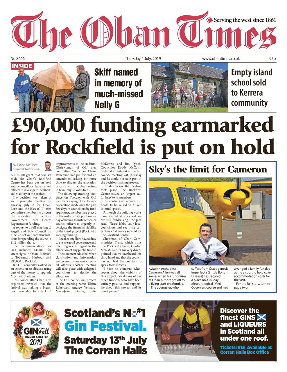 The Oban Times & Lochaber Times Preview Pages