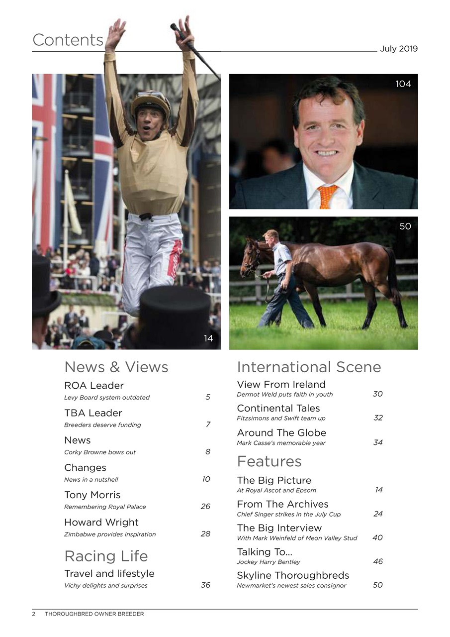 The Owner Breeder Preview Pages