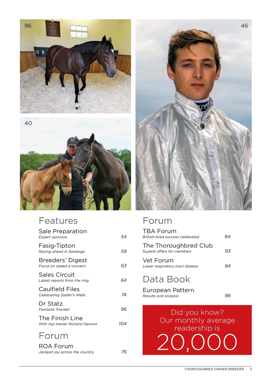 The Owner Breeder Preview Pages