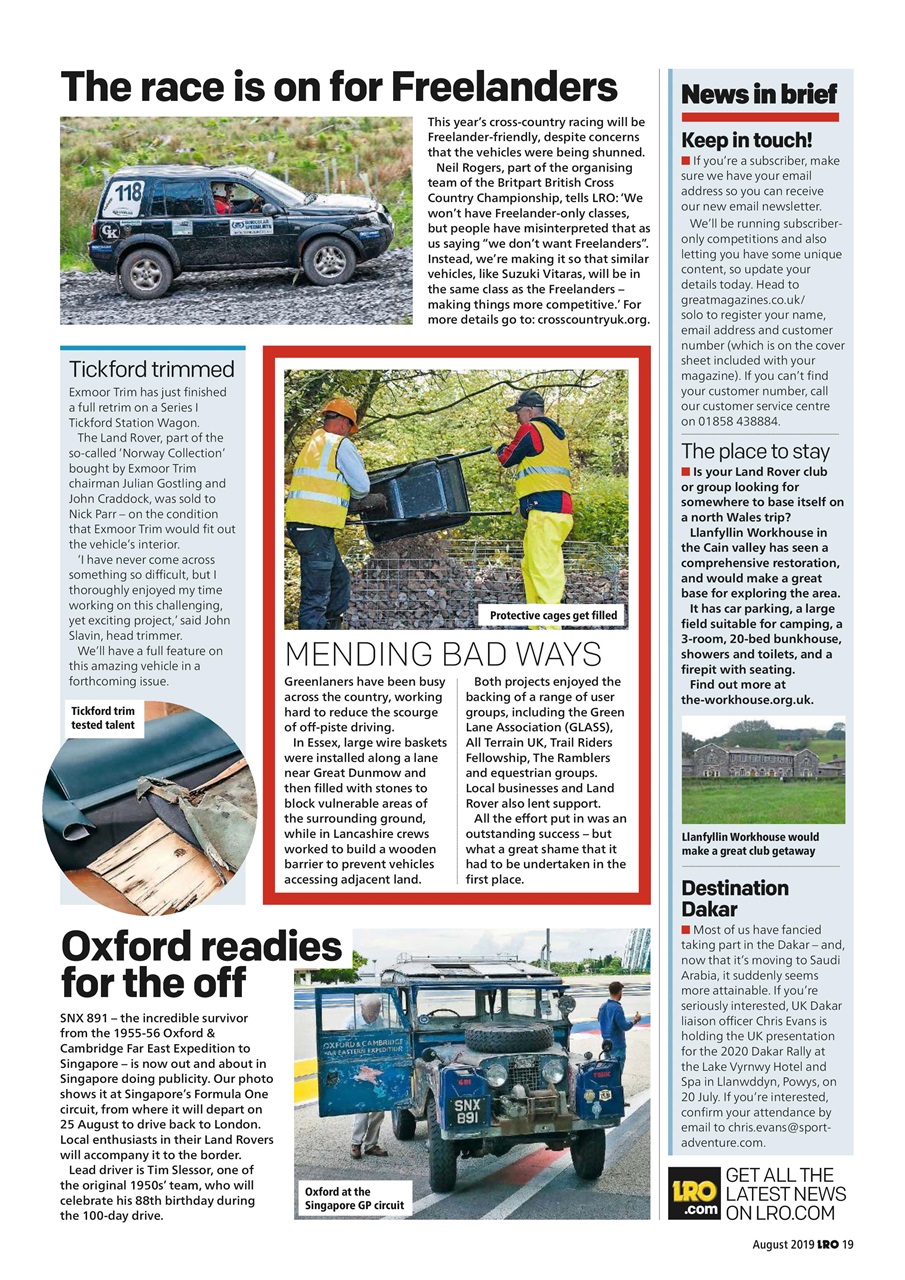 Land Rover Owner Preview Pages