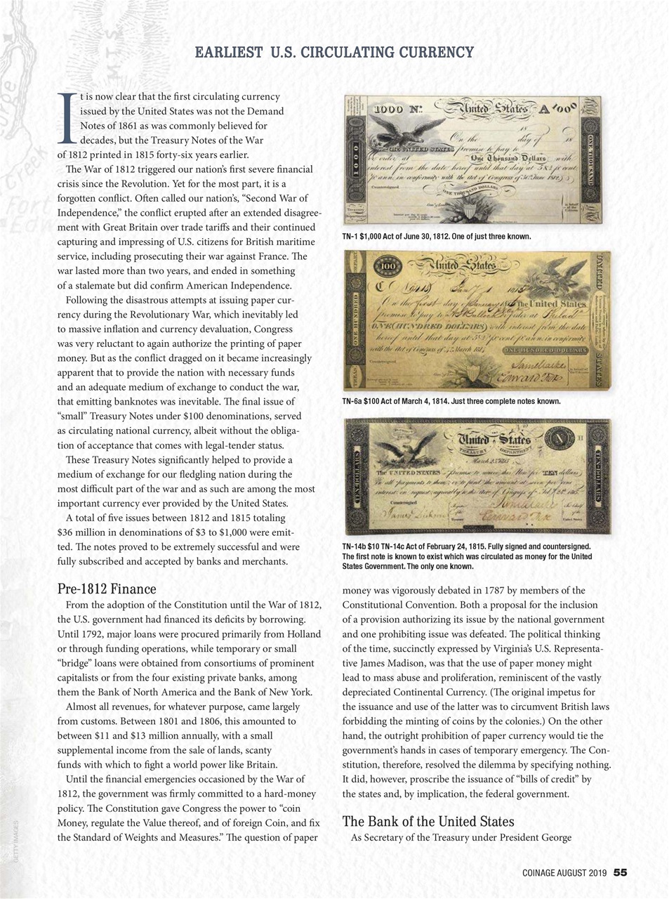 COINage Magazine Preview Pages