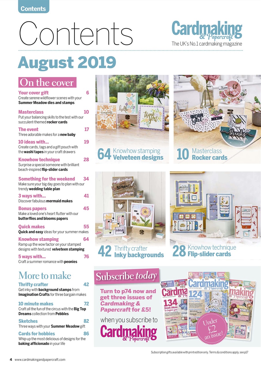 Cardmaking & Papercraft Preview Pages