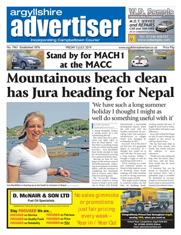 Argyllshire Advertiser issue 05/07/2019