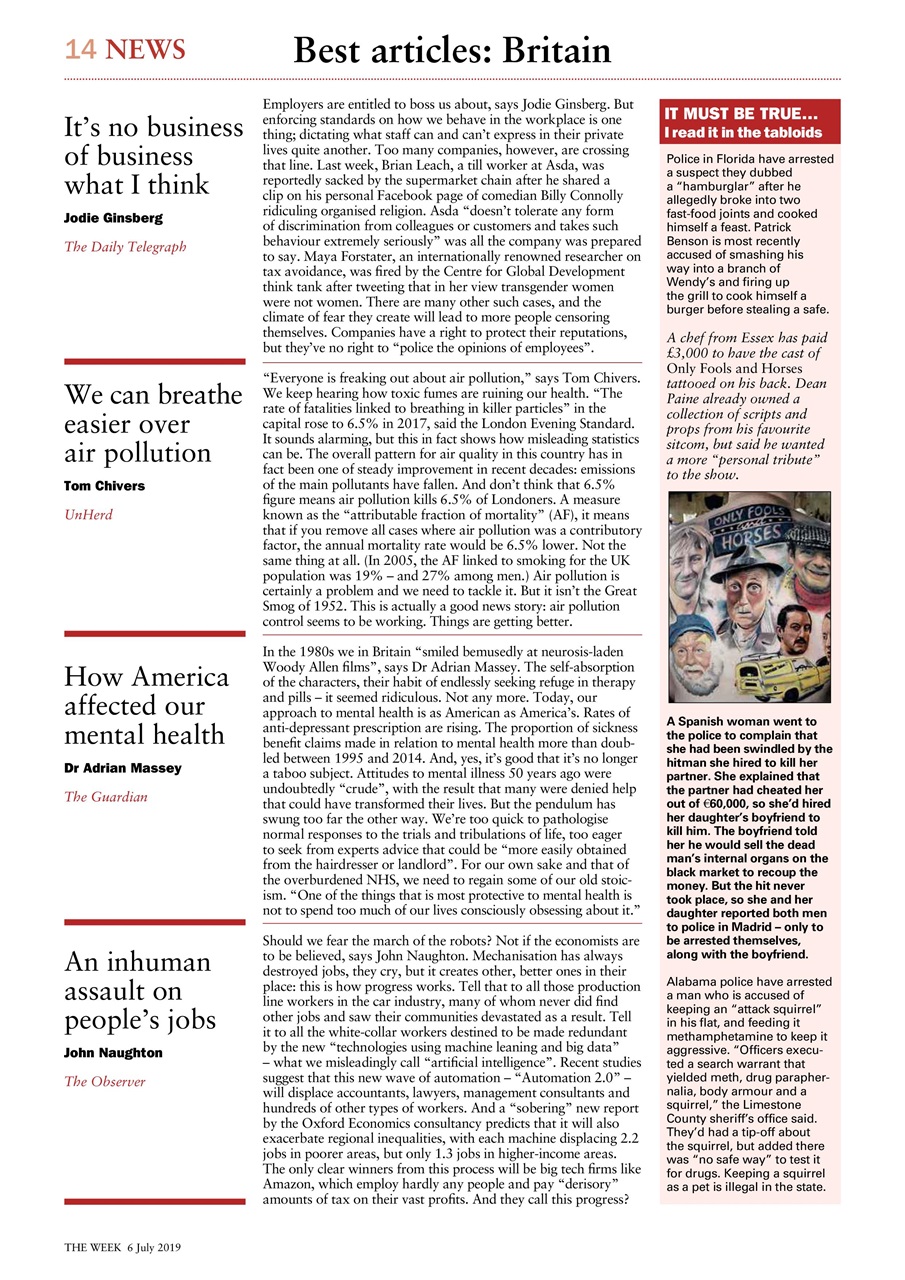 The Week Preview Pages