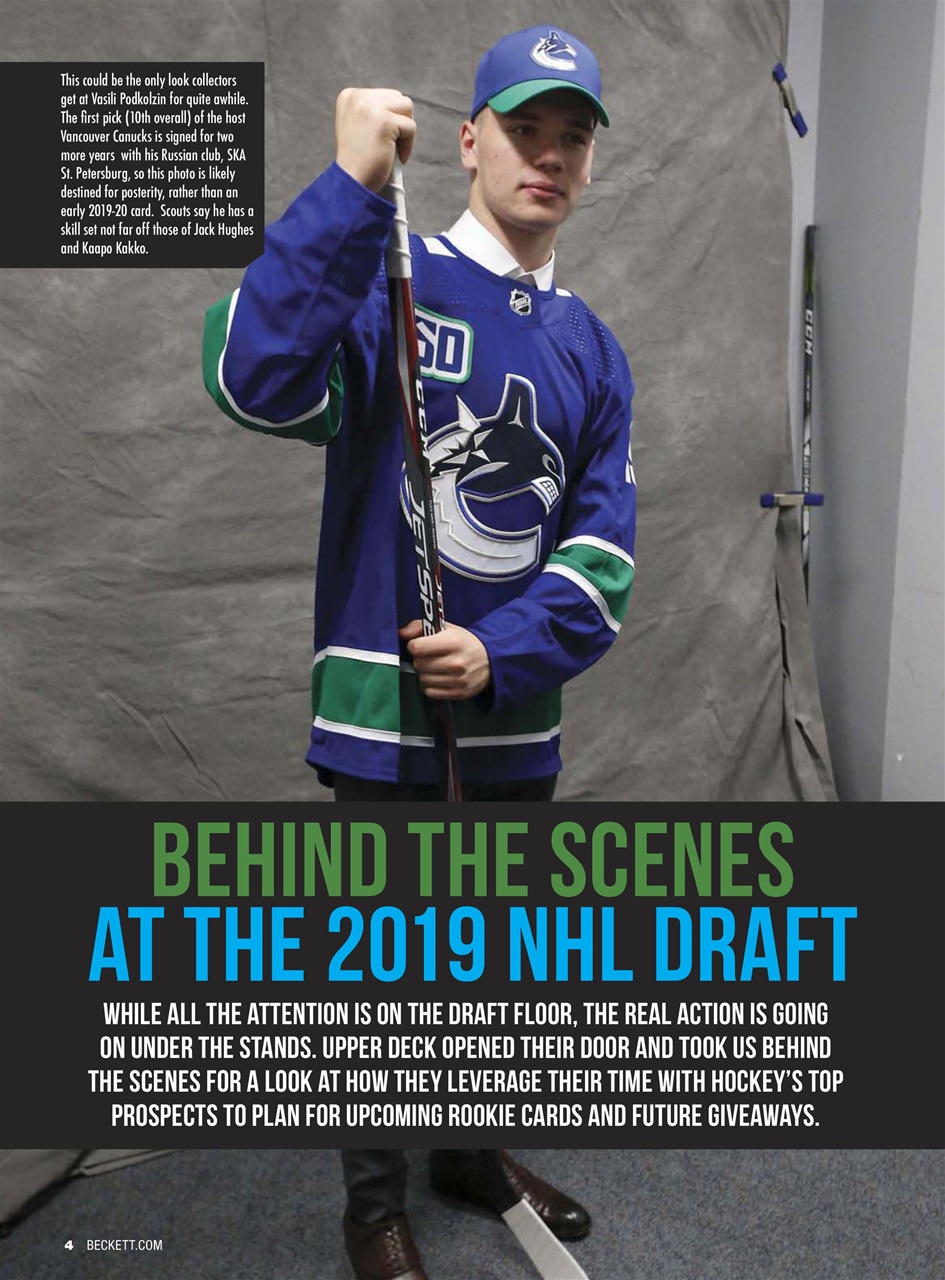 Beckett Hockey Magazine Preview Pages