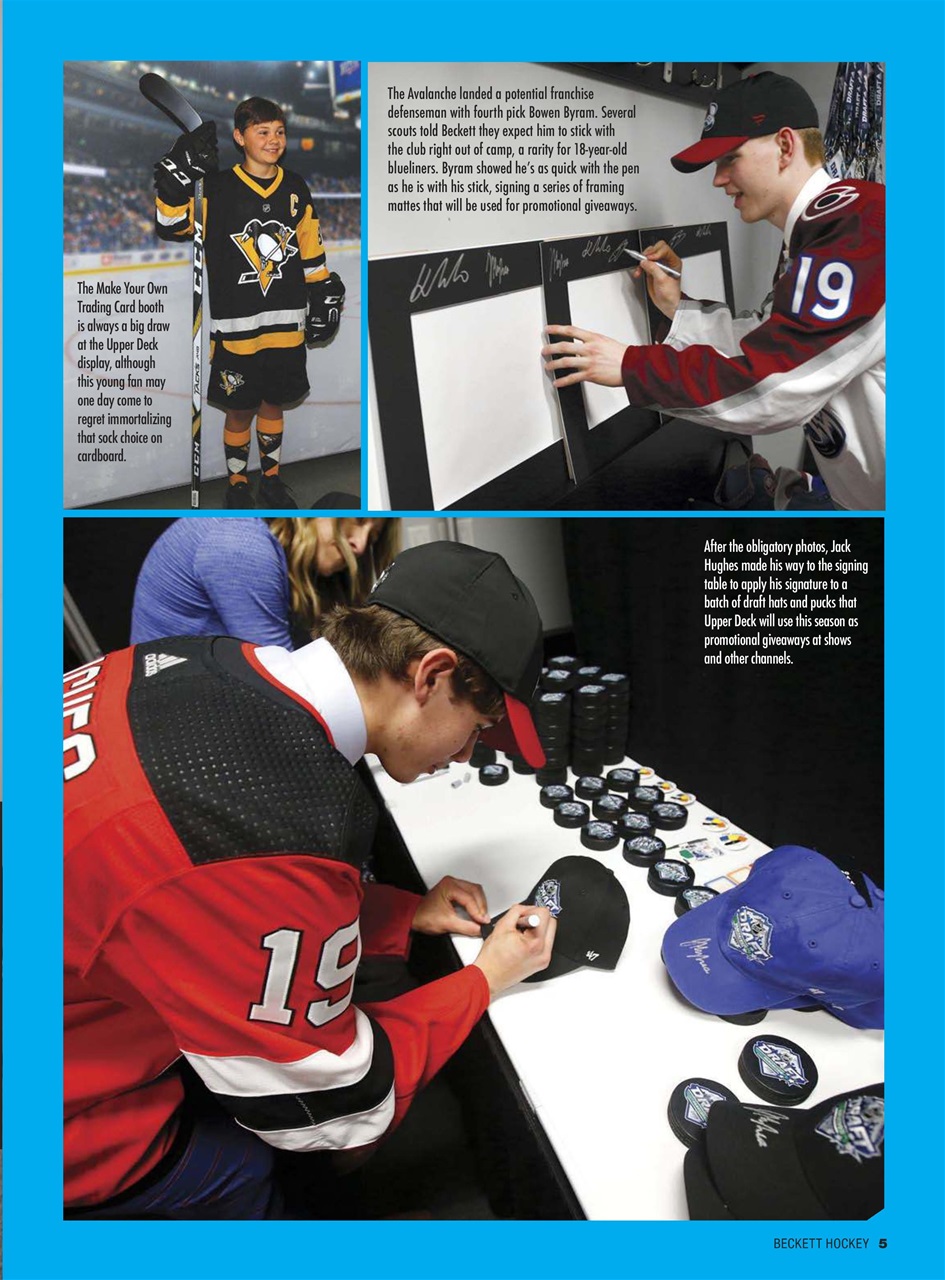 Beckett Hockey Magazine Preview Pages