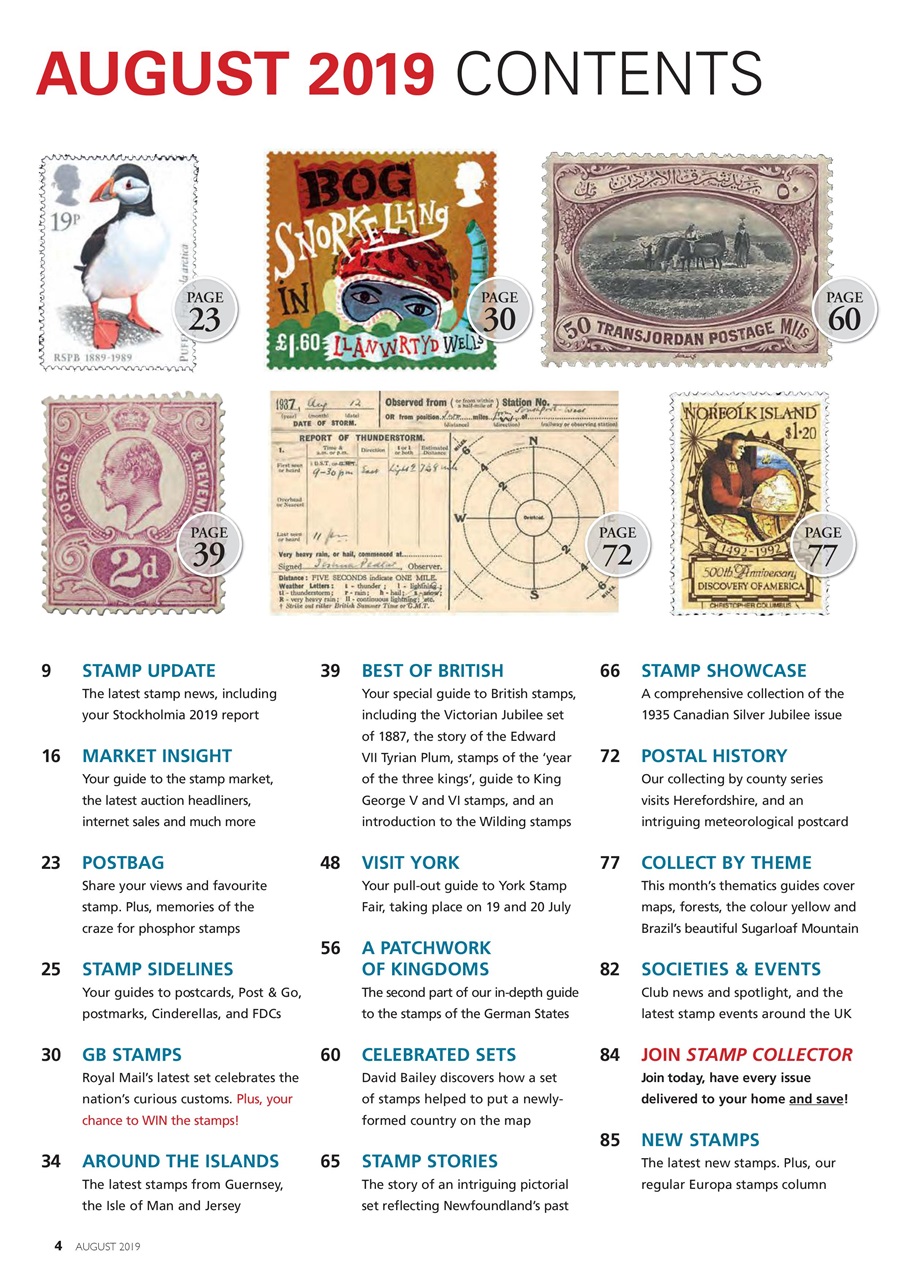 Stamp Collector Preview Pages