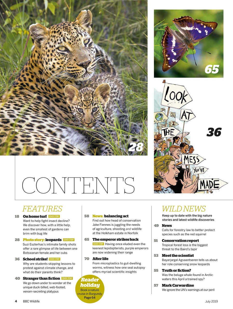 BBC Wildlife Magazine Preview Pages