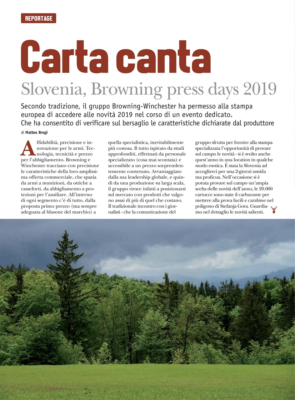 Caccia Magazine Preview Pages