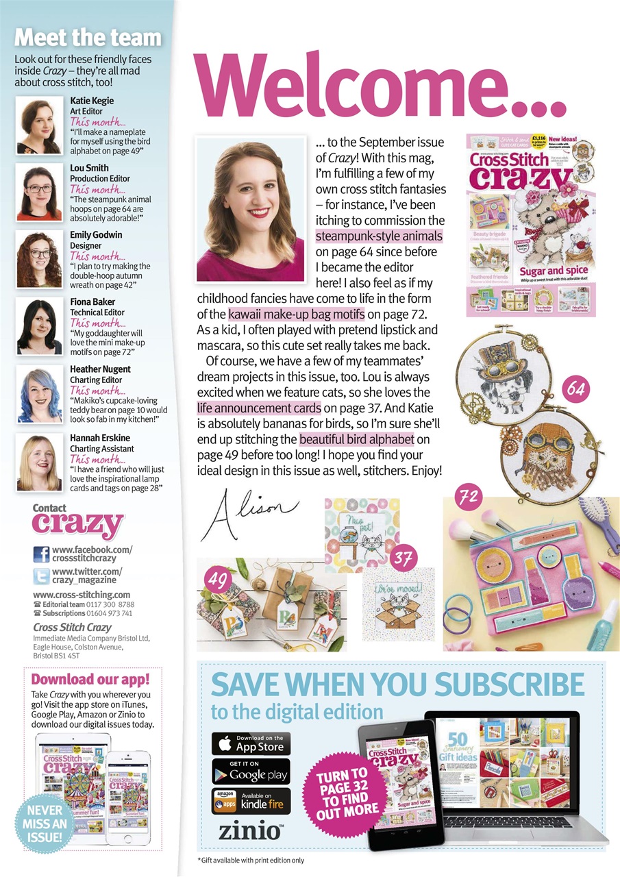 Cross Stitch Crazy Preview Pages