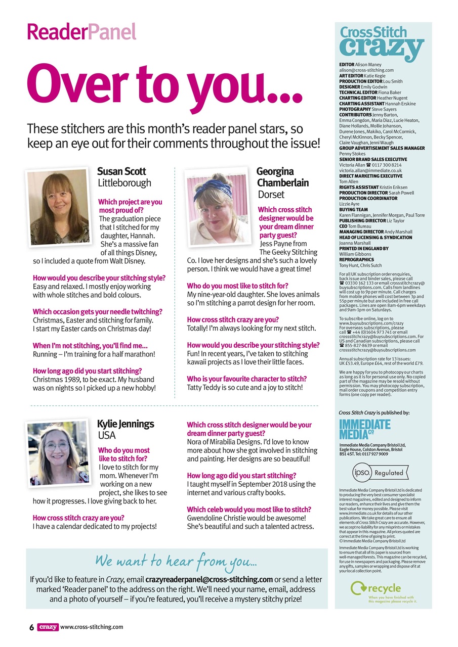 Cross Stitch Crazy Preview Pages