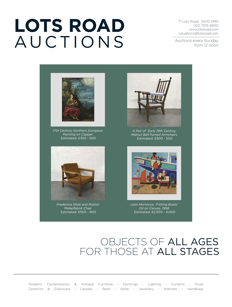 Homes & Antiques Magazine Preview Pages