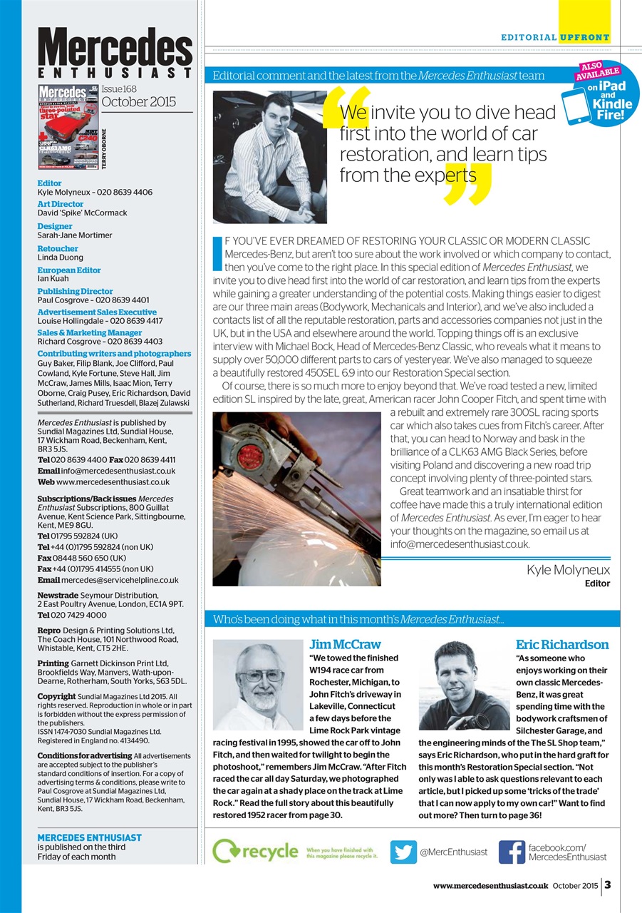 Mercedes Enthusiast Preview Pages