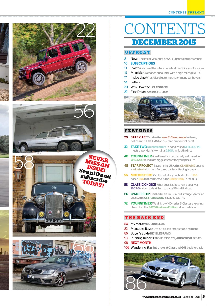 Mercedes Enthusiast Preview Pages