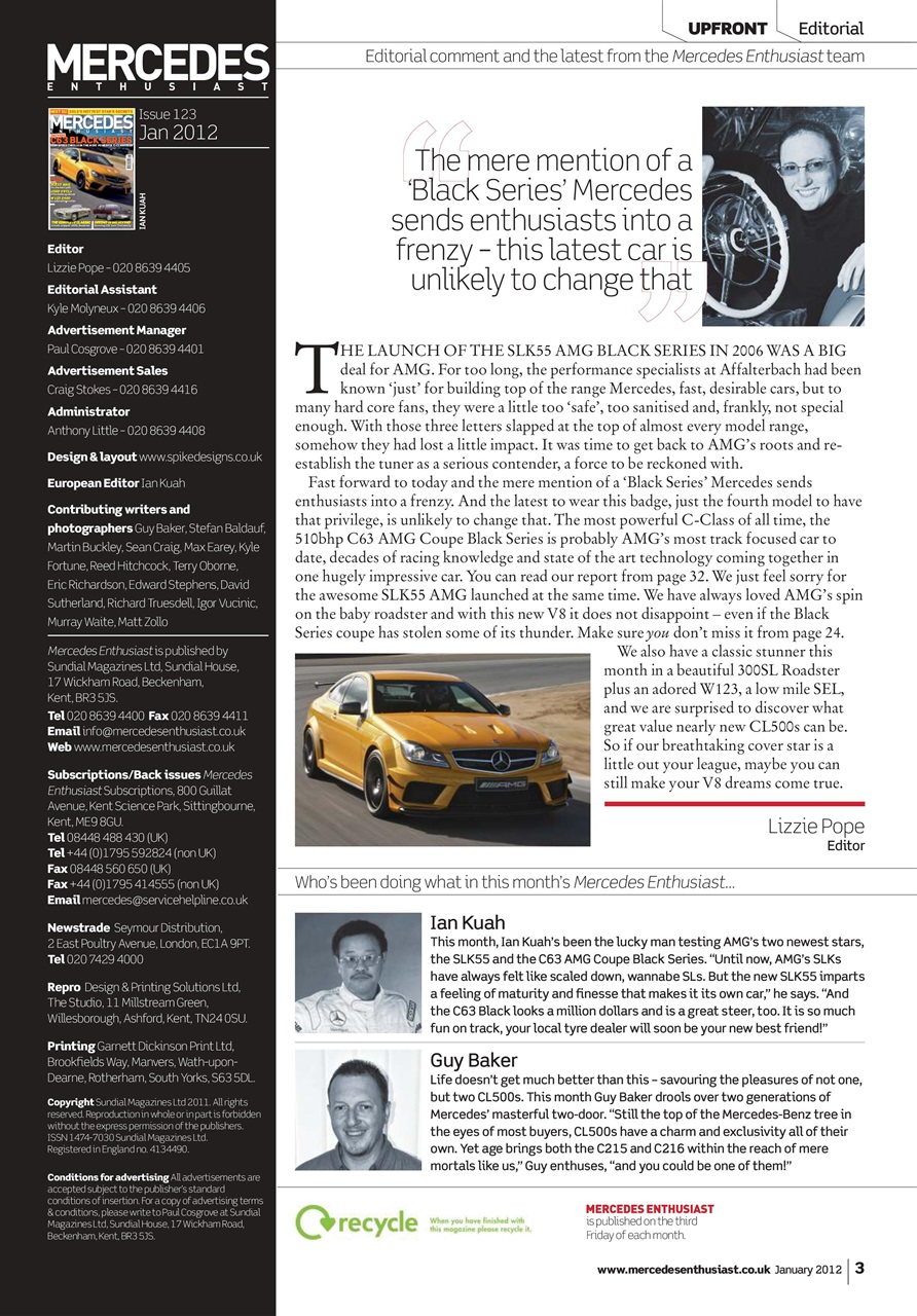 Mercedes Enthusiast Preview Pages