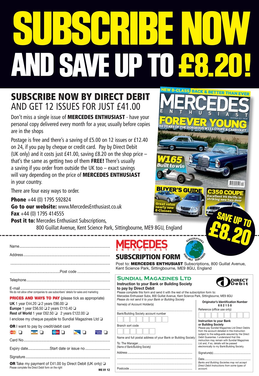 Mercedes Enthusiast Preview Pages