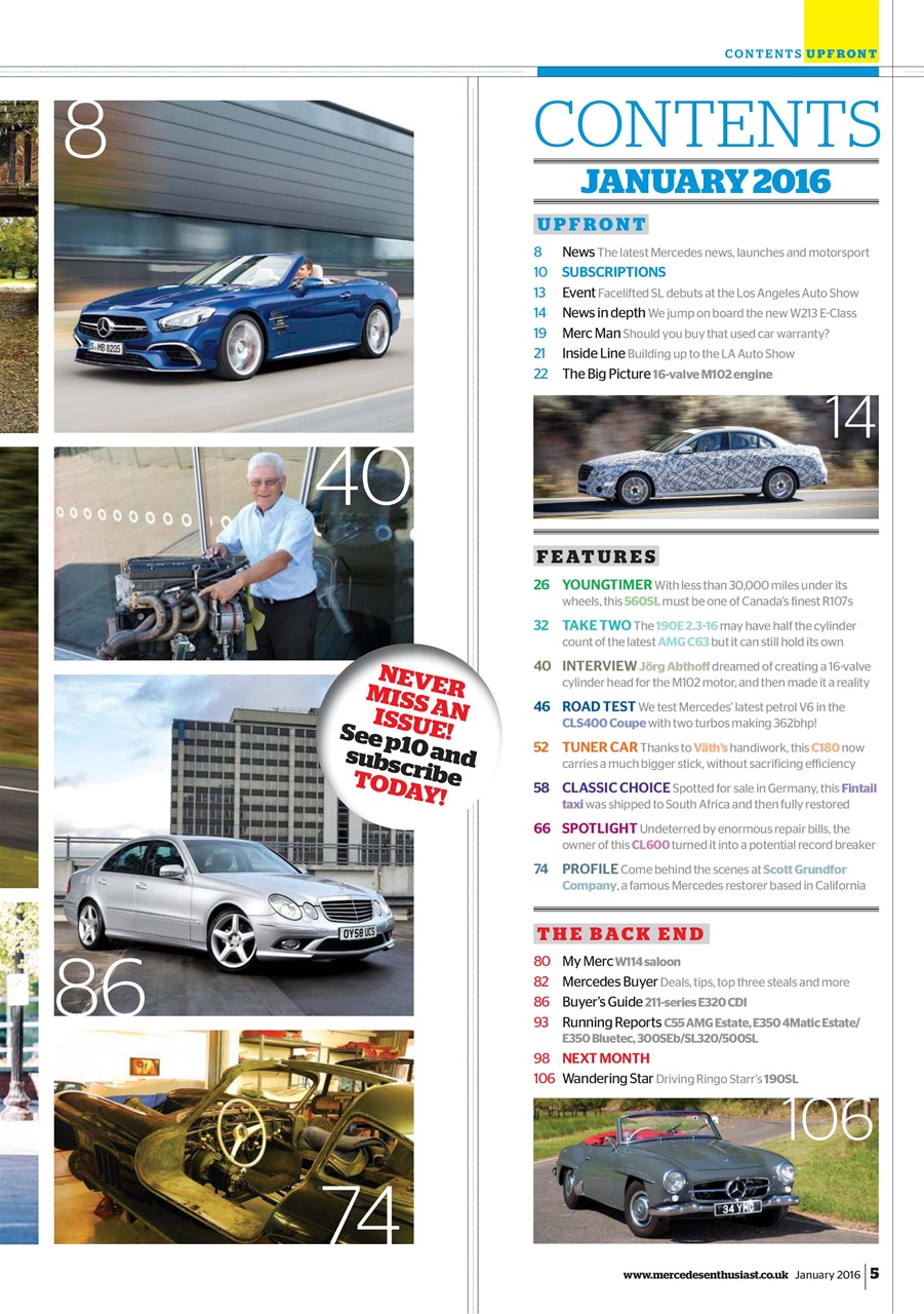 Mercedes Enthusiast Preview Pages