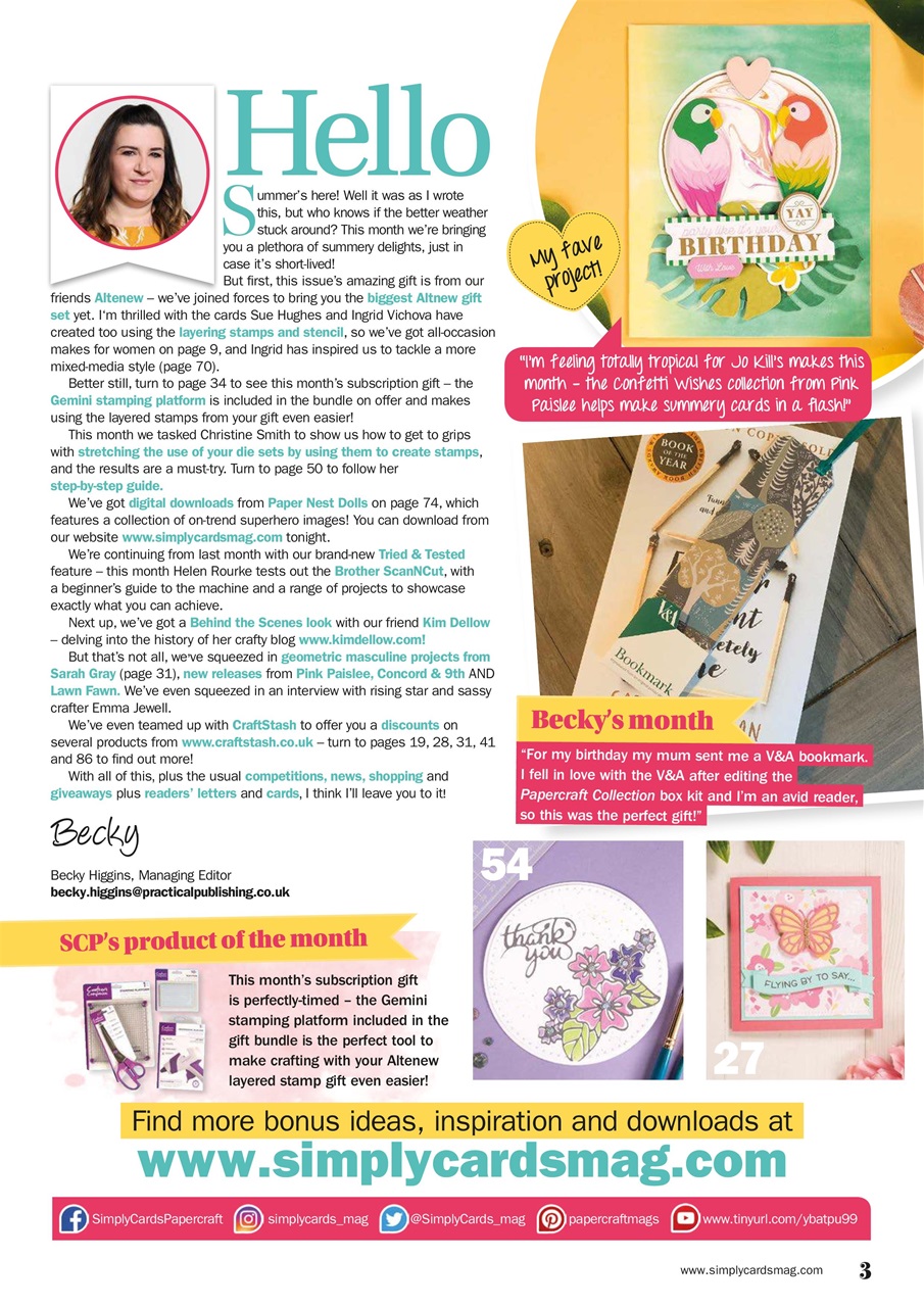 Simply Cards & Papercraft Preview Pages