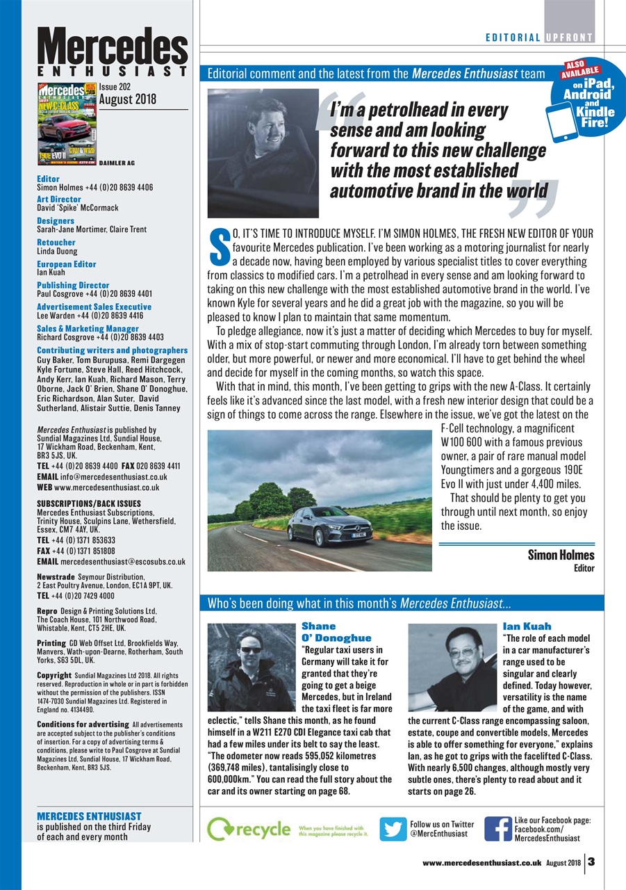 Mercedes Enthusiast Preview Pages