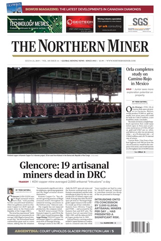 The Northern Miner issue Vol. 105 No. 14