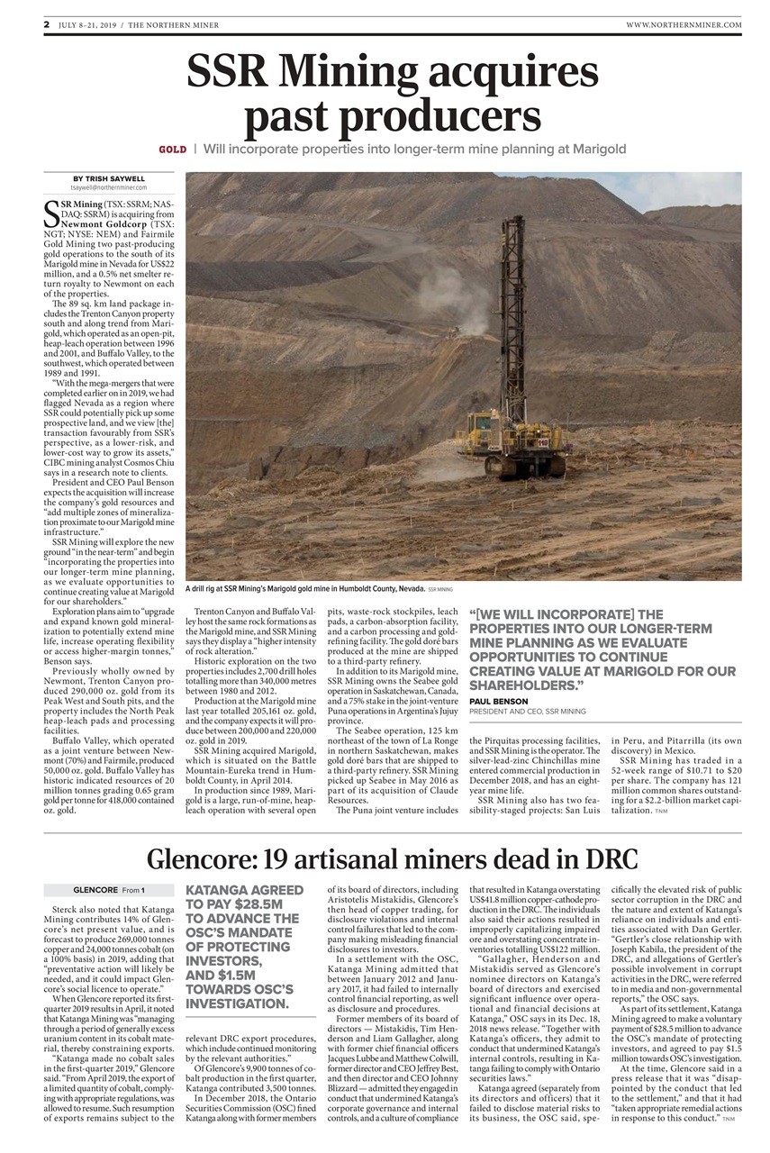 The Northern Miner Preview Pages