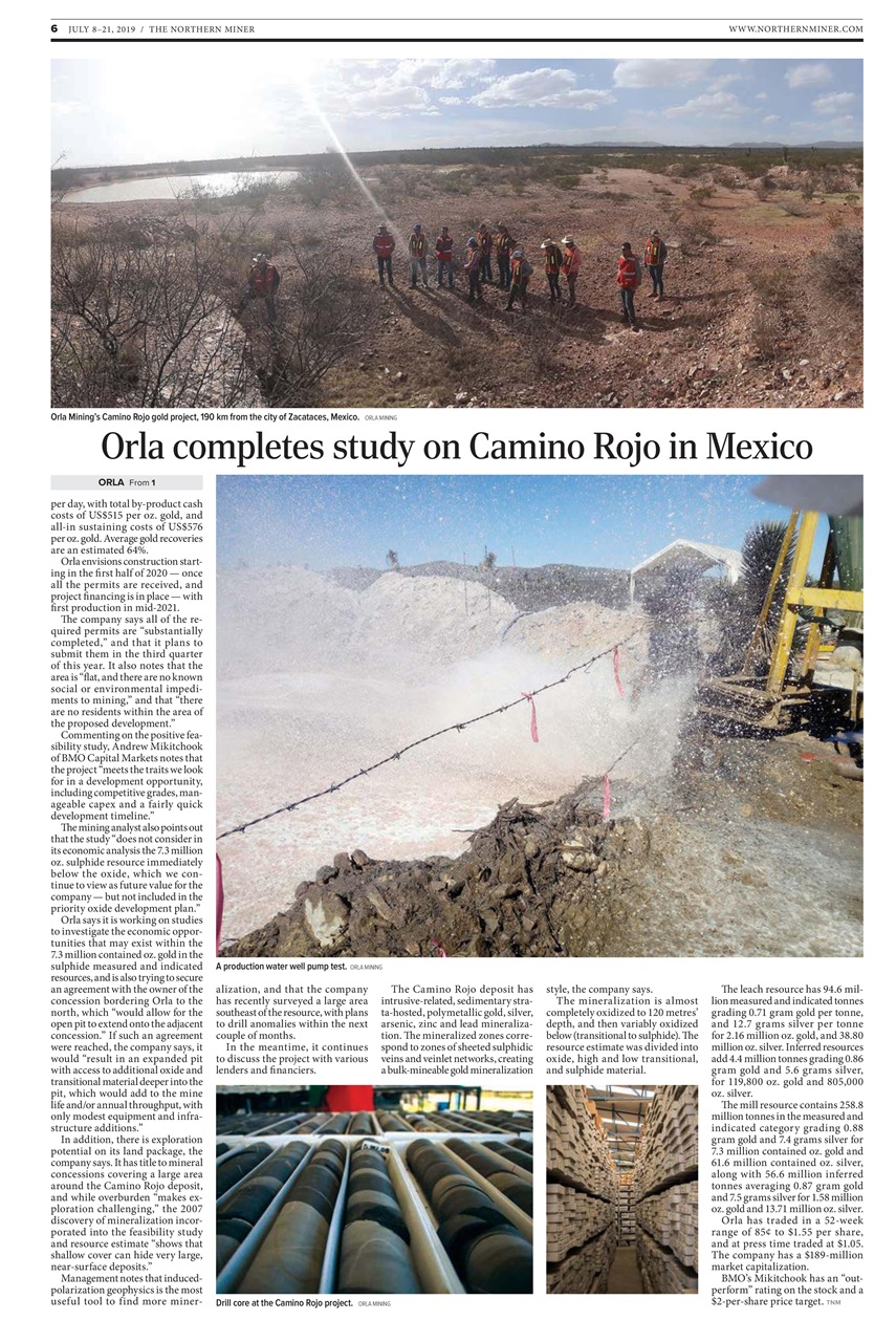 The Northern Miner Preview Pages